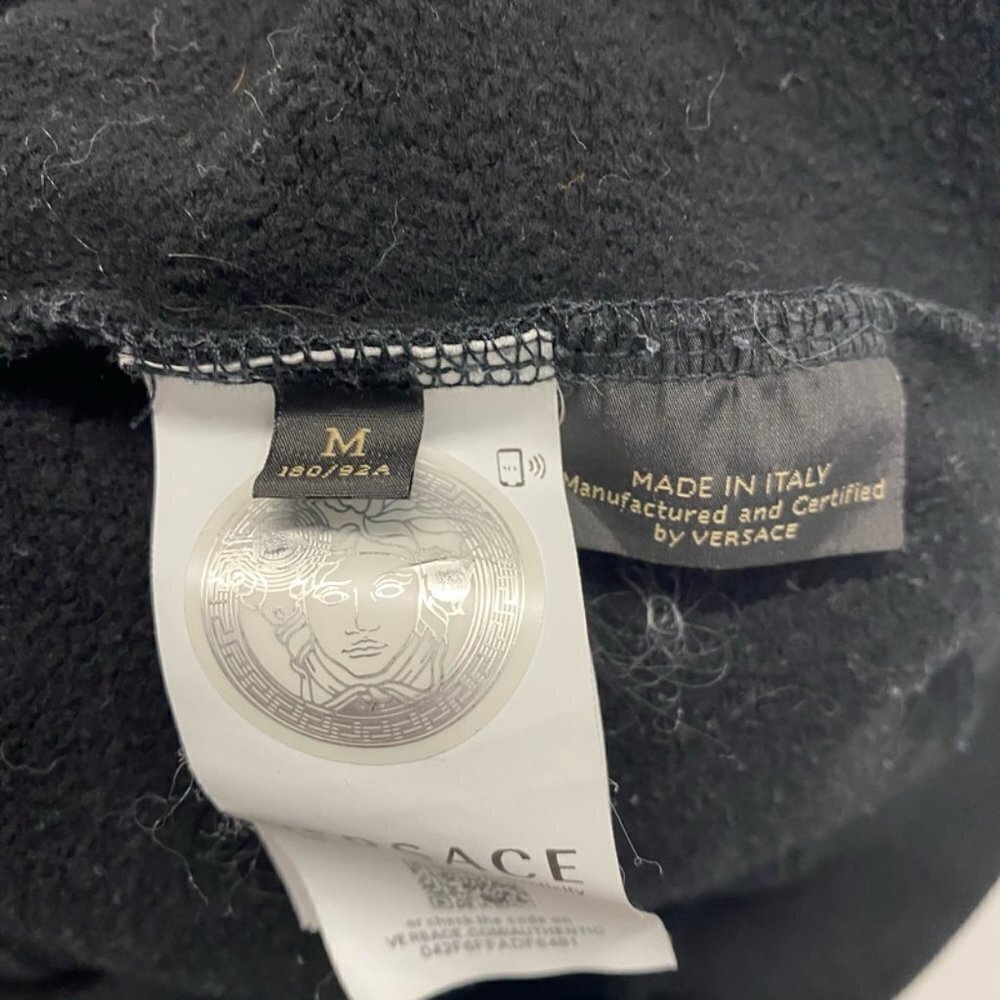 Versace Black Sunglass Graphic Hoodie Sweatshirt - Picture 4 of 5